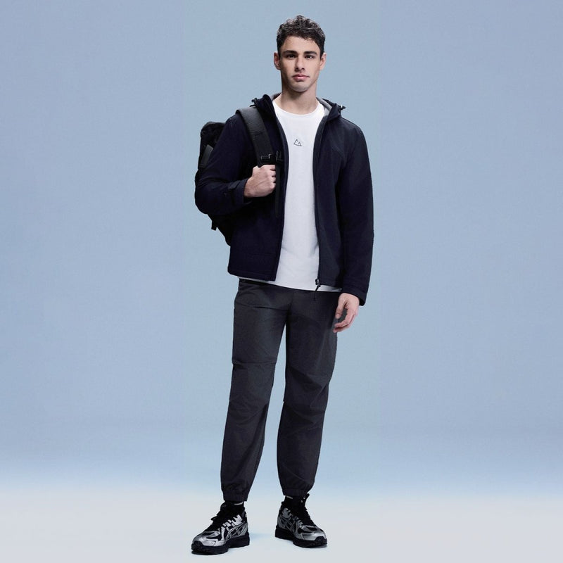 Giordano Men Regular Mid Rise Nylon Stretch Pants - first_variant_option_2 Premium Pants for Giordano