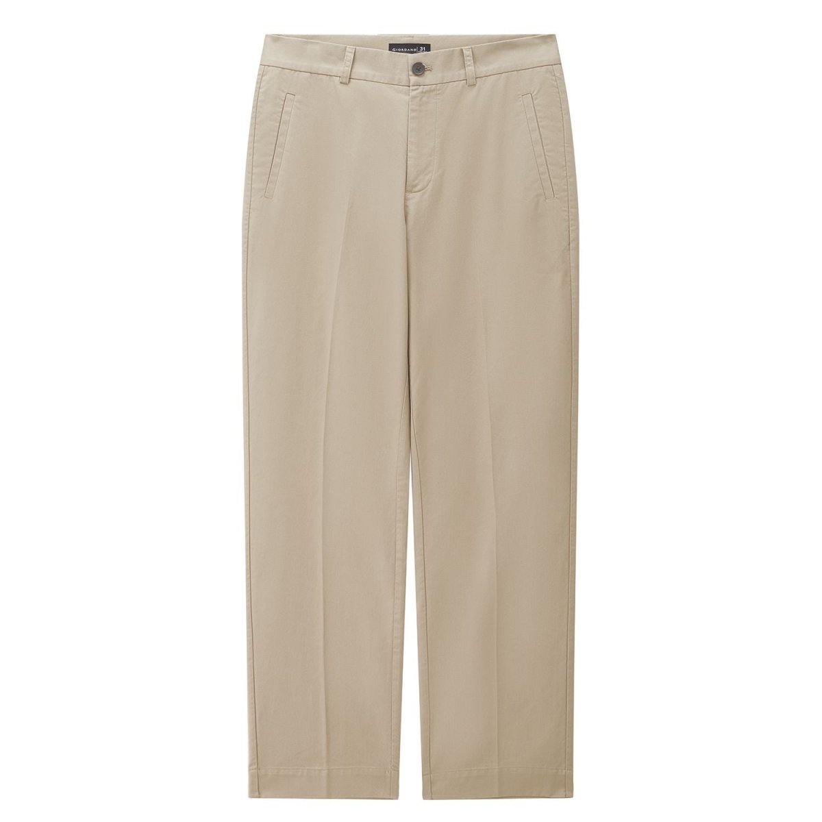 Giordano Men Regular Tencel Cotton Khaki Pants - first_variant_option_2 Premium Pants for Giordano