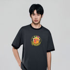 Giordano Men Relaxed Bowser Printed Cotton Tee - Premium Print Tee