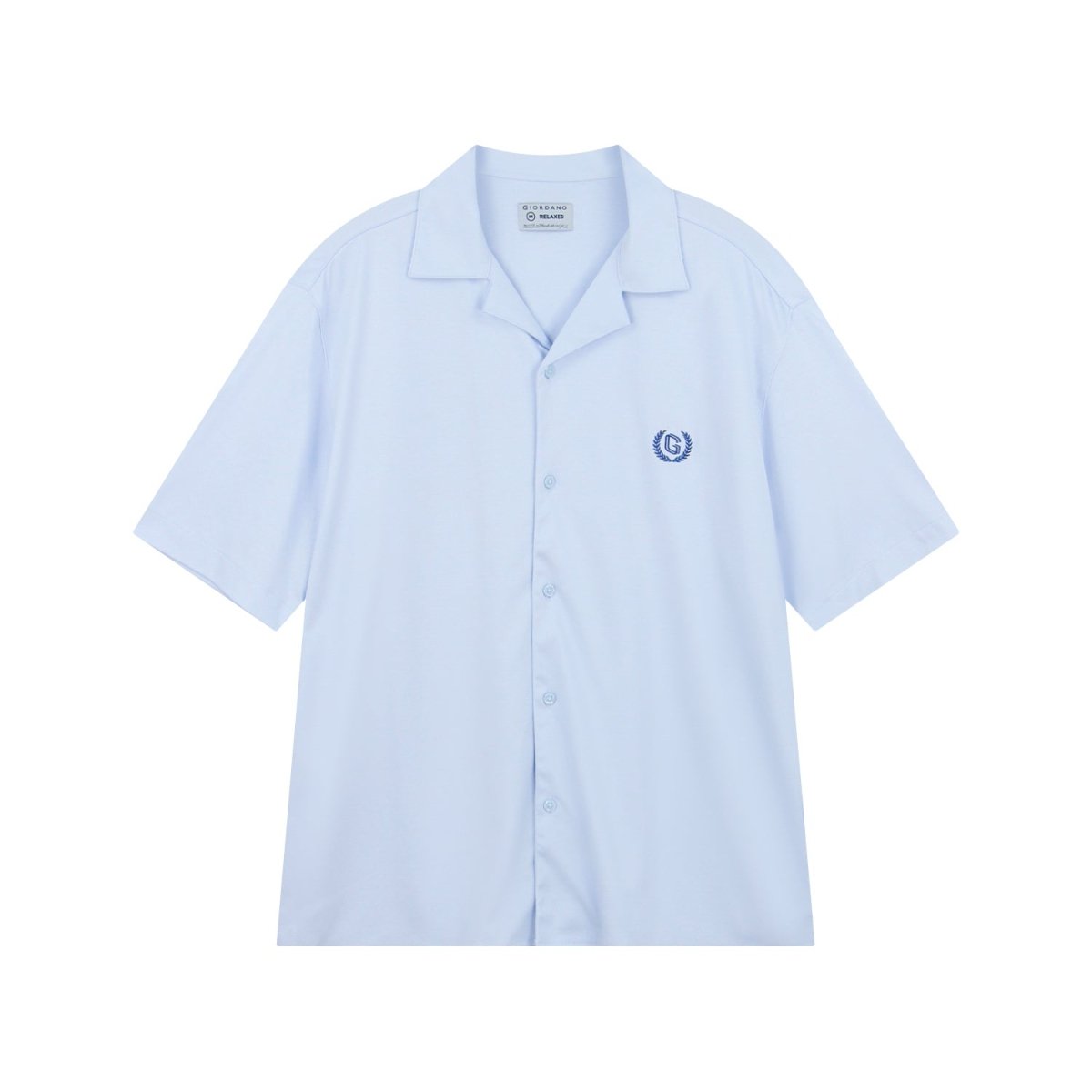 Giordano Men Relaxed Cotton Interlock Button Shirt - first_variant_option_2 Premium Shirts for Giordano