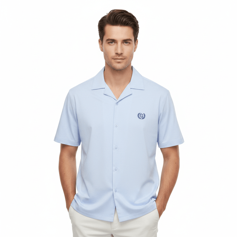 Giordano Men Relaxed Cotton Interlock Button Shirt - first_variant_option_2 Premium Shirts for Giordano
