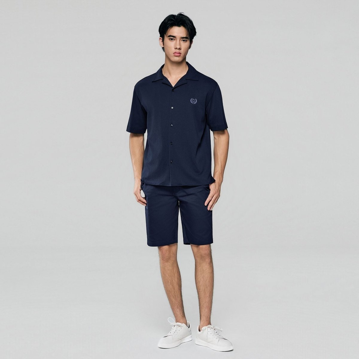 Giordano Men Relaxed Cotton Interlock Button Shirt - first_variant_option_2 Premium Shirts for Giordano