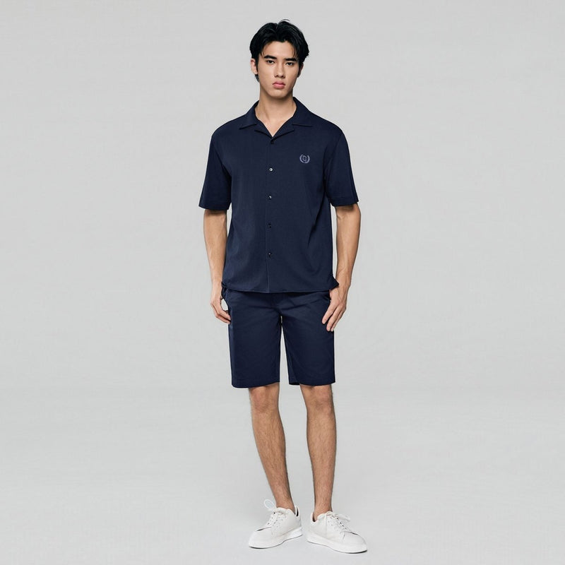 Giordano Men Relaxed Cotton Interlock Button Shirt - first_variant_option_2 Premium Shirts for Giordano