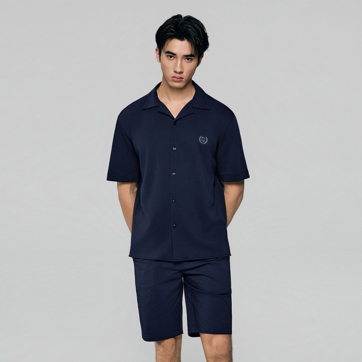 Giordano Men Relaxed Cotton Interlock Button Shirt - first_variant_option_2 Premium Shirts for Giordano