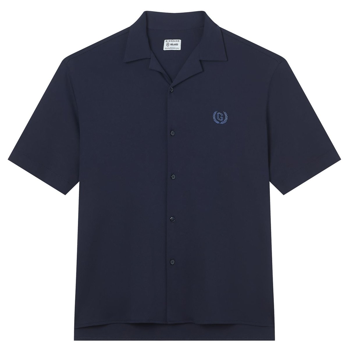 Giordano Men Relaxed Cotton Interlock Button Shirt - first_variant_option_2 Premium Shirts for Giordano