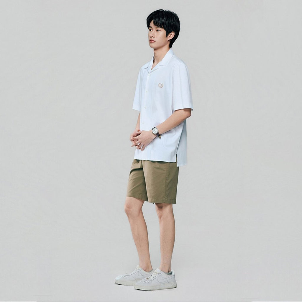 Giordano Men Relaxed Cotton Interlock Button Shirt - first_variant_option_2 Premium Shirts for Giordano