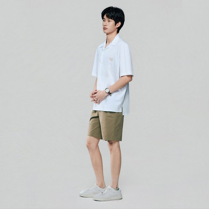 Giordano Men Relaxed Cotton Interlock Button Shirt - first_variant_option_2 Premium Shirts for Giordano