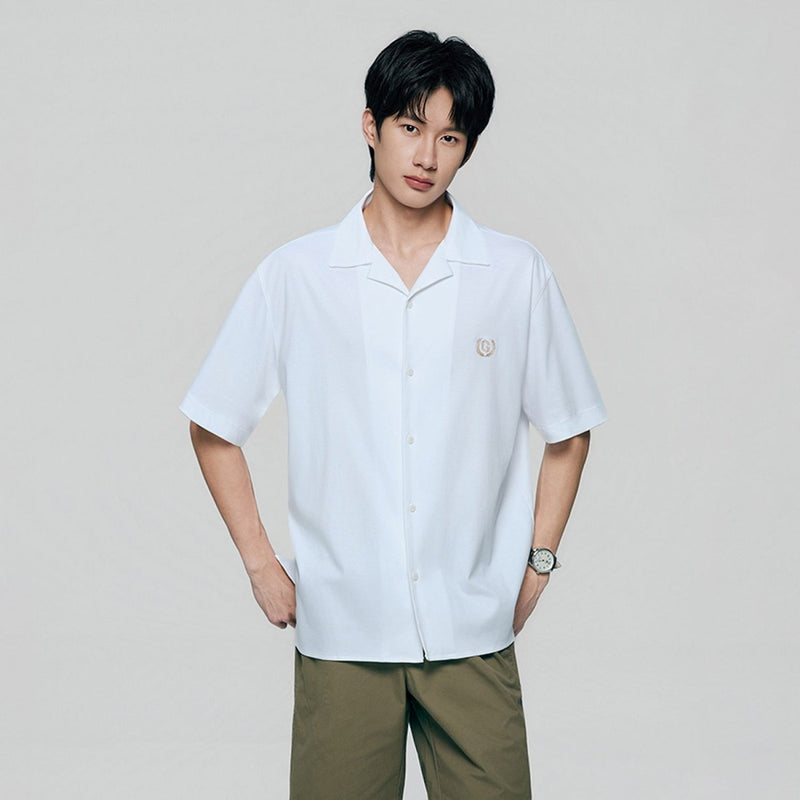 Giordano Men Relaxed Cotton Interlock Button Shirt - first_variant_option_2 Premium Shirts for Giordano