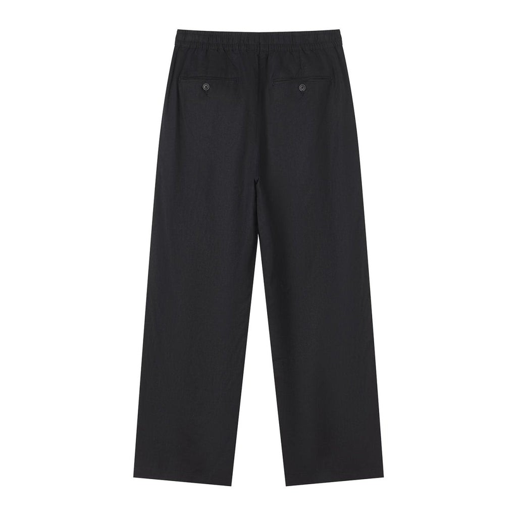 Giordano Men Relaxed Linen Cotton Straight Khakis - Premium Pants