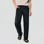 Giordano Men Relaxed Linen Cotton Straight Khakis - Premium Pants