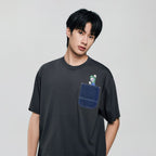 Giordano Men Relaxed Luigi Pocket Printed Tee - Premium Print Tee
