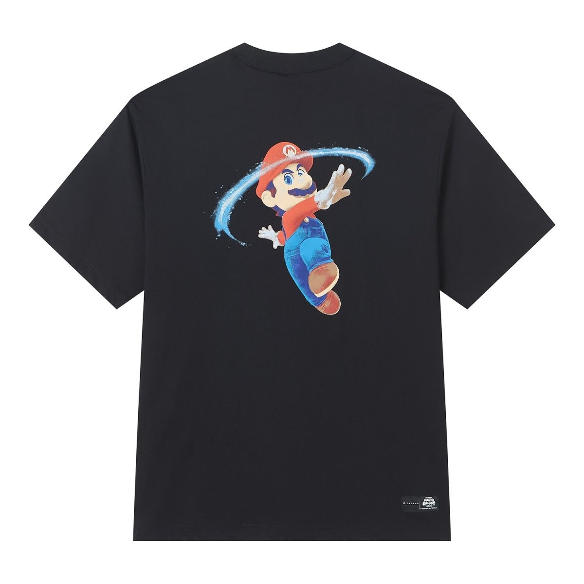 Giordano Men Relaxed Mario Back Graphic Cotton Tee - Premium Print Tee