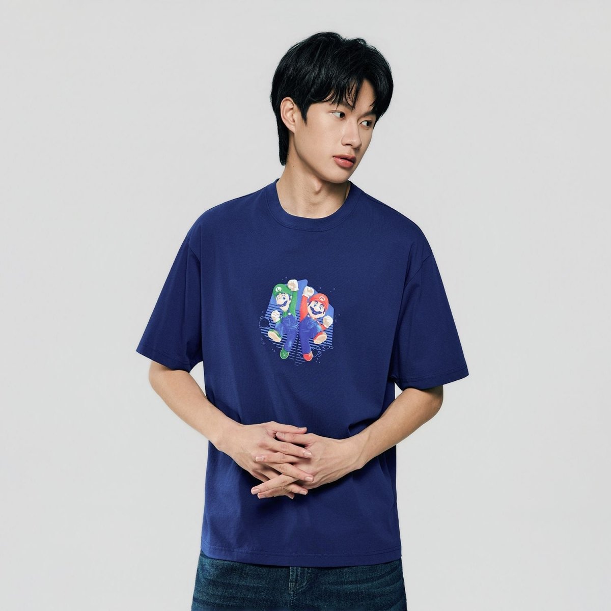 Giordano Men Relaxed Mario Bros Printed Tee - Premium Print Tee