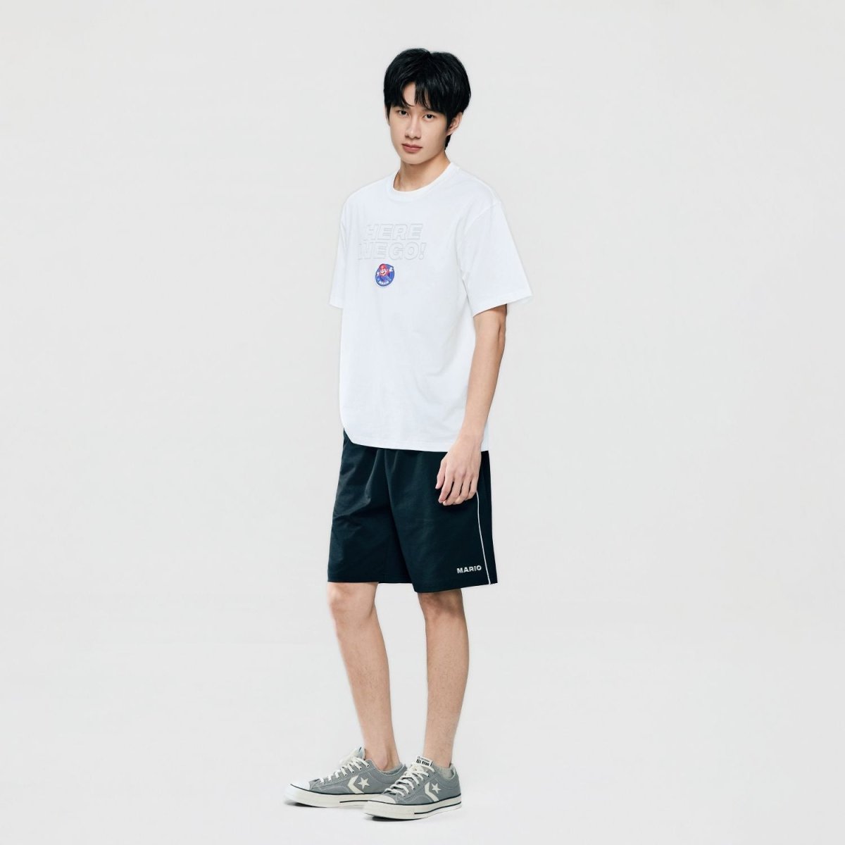 Giordano Men Relaxed Mario Printed Cotton Tee - Premium Print Tee