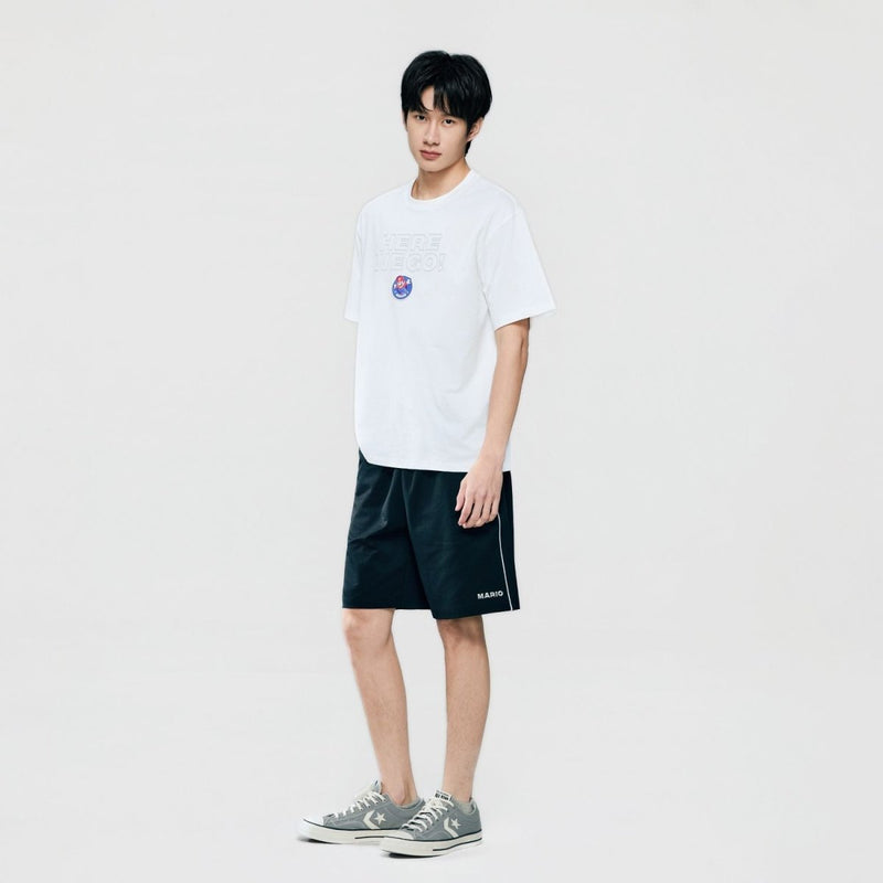 Giordano Men Relaxed Mario Printed Cotton Tee - first_variant_option_2 Premium Print Tee for Giordano