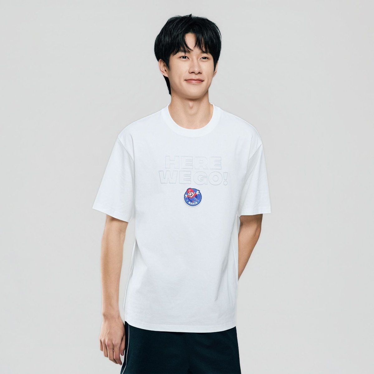 Giordano Men Relaxed Mario Printed Cotton Tee - Premium Print Tee