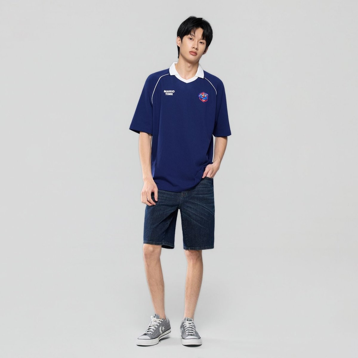 Giordano Men Relaxed Mario Raglan Cotton Polo - Premium Polo