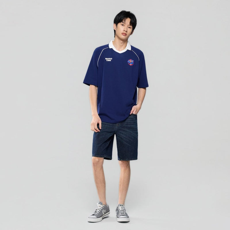 Giordano Men Relaxed Mario Raglan Cotton Polo - first_variant_option_2 Premium Polo for Giordano