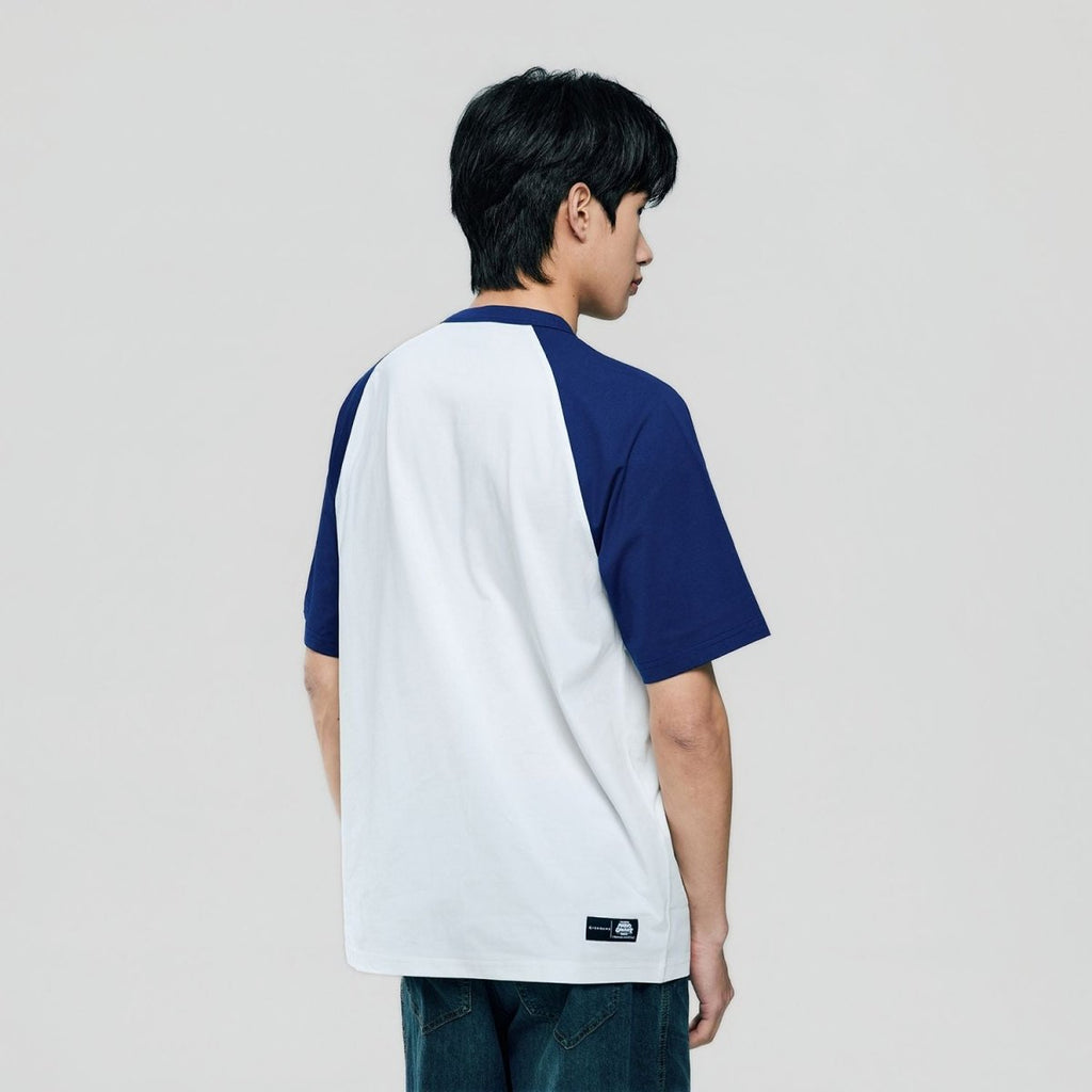 Giordano Men Relaxed Mario Raglan Printed Tee - Premium Print Tee