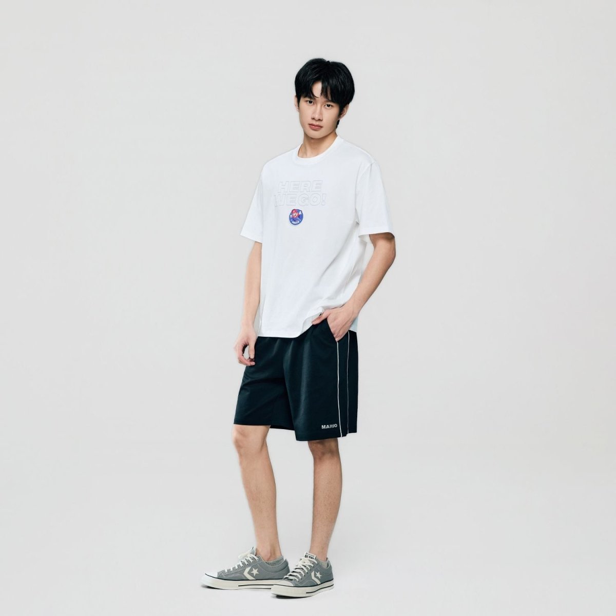 Giordano Men Relaxed Mario Side Piping Shorts - Premium Shorts