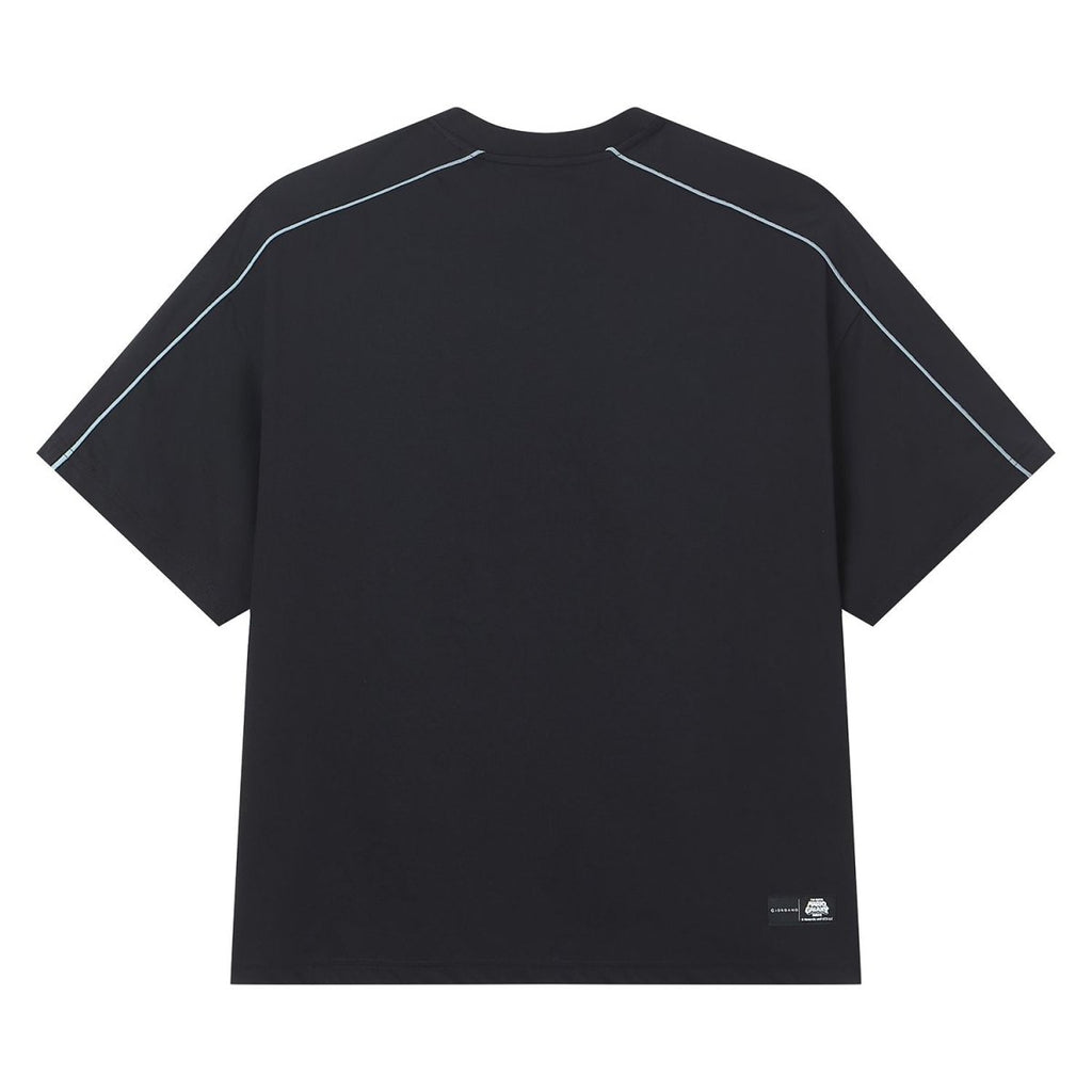 Giordano Men Relaxed Mario Time Contrast Piping Tee - Premium Print Tee