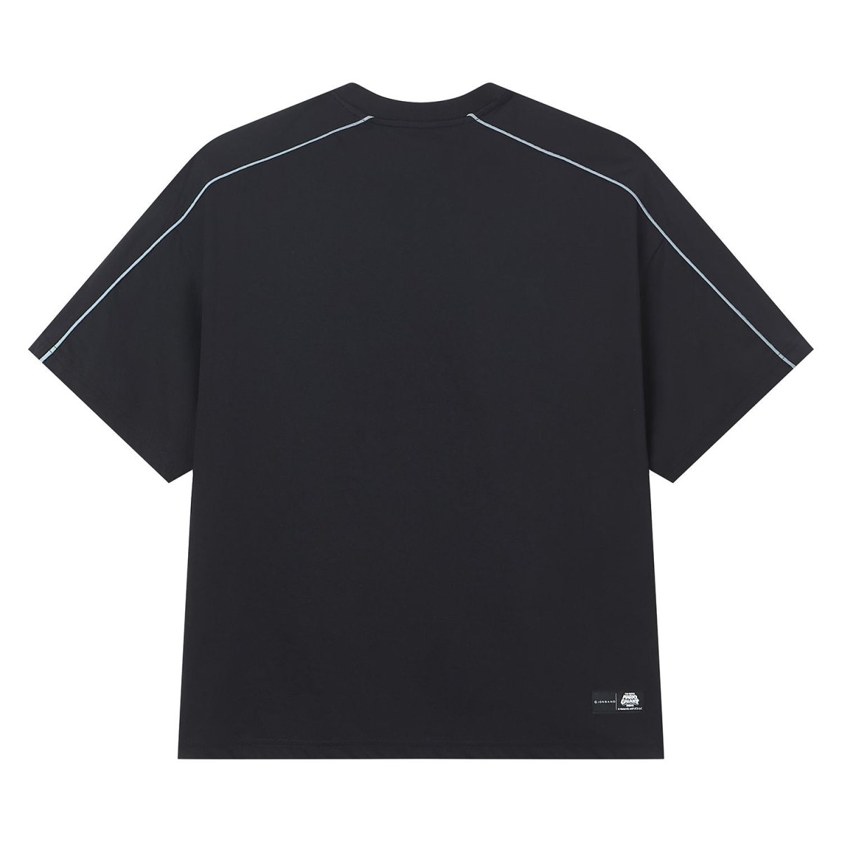 Giordano Men Relaxed Mario Time Contrast Piping Tee - Premium Print Tee