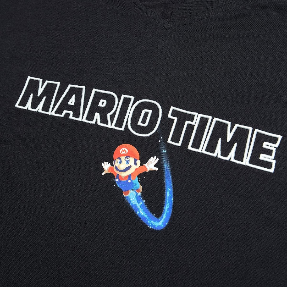 Giordano Men Relaxed Mario Time Contrast Piping Tee - Premium Print Tee