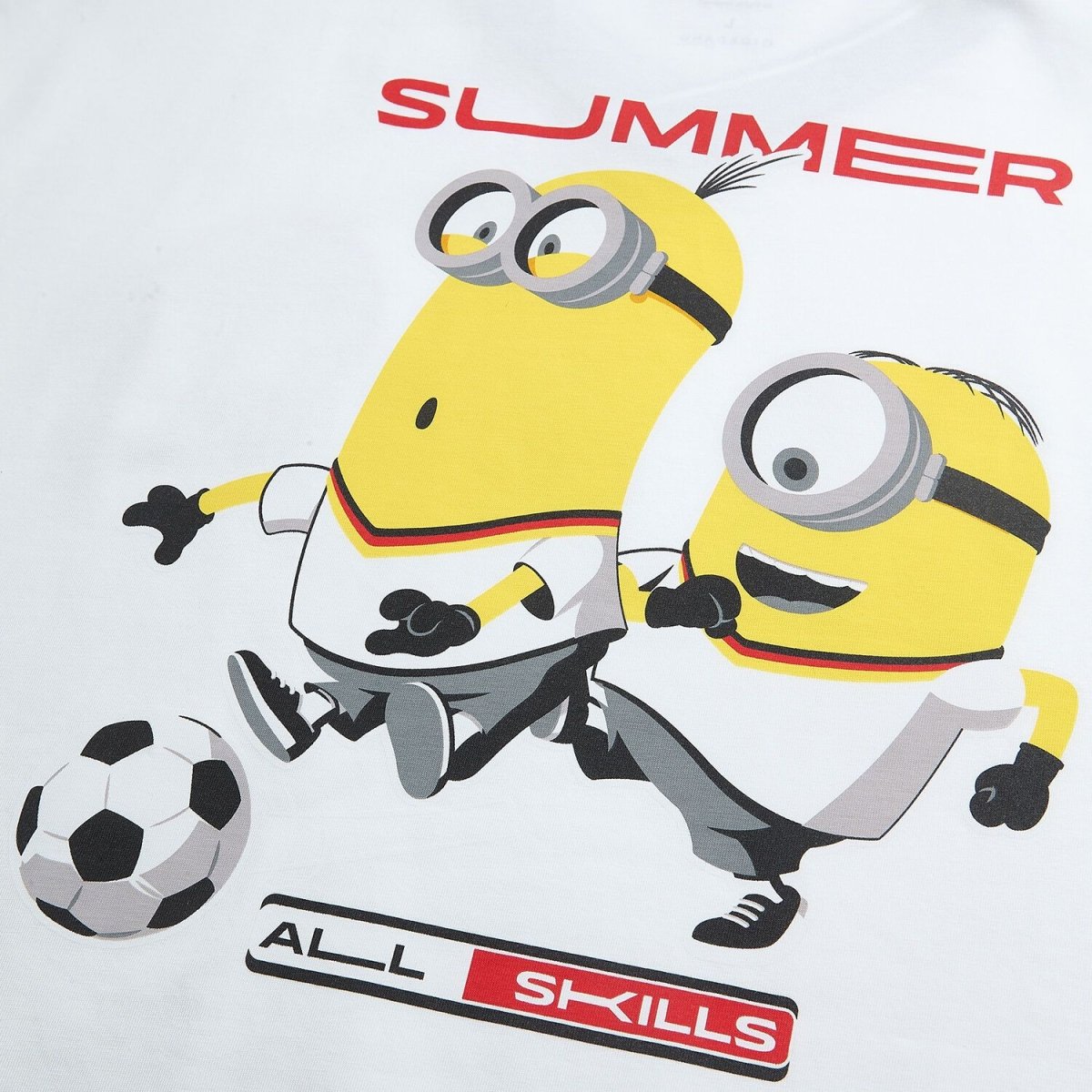 Giordano Men Relaxed Minions V - Neck World Cup Tee - first_variant_option_2 Premium Print Tee for Giordano