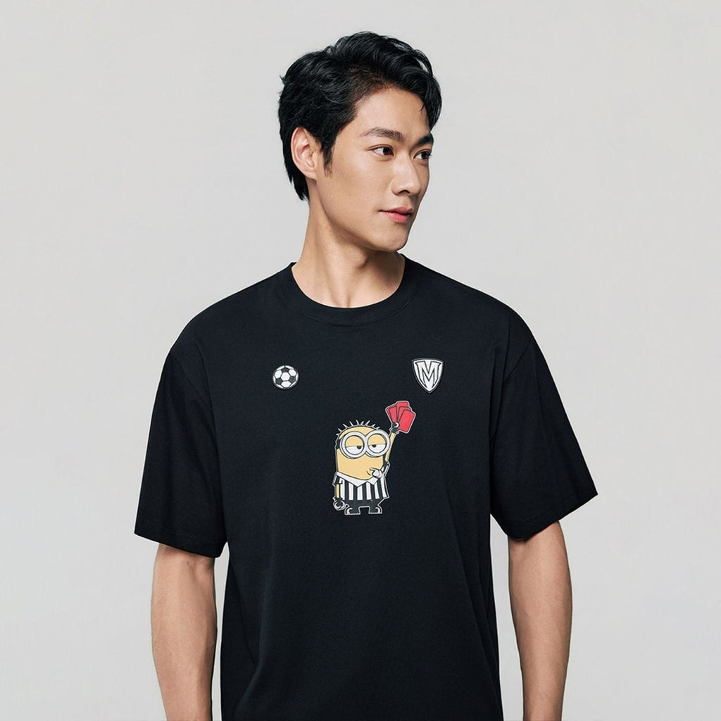 Giordano Men Relaxed Minions World Cup Graphic Tee - first_variant_option_2 Premium Print Tee for Giordano
