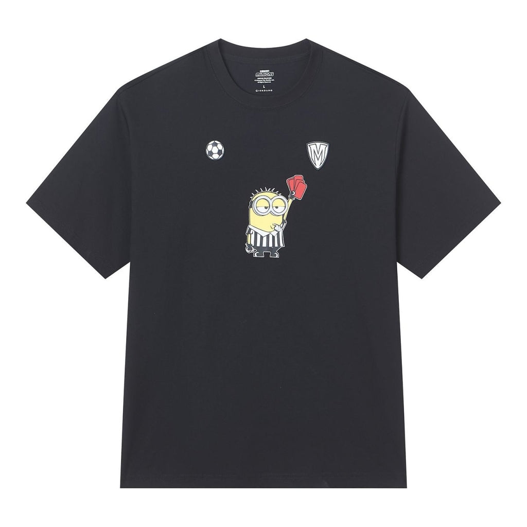 Giordano Men Relaxed Minions World Cup Graphic Tee - first_variant_option_2 Premium Print Tee for Giordano