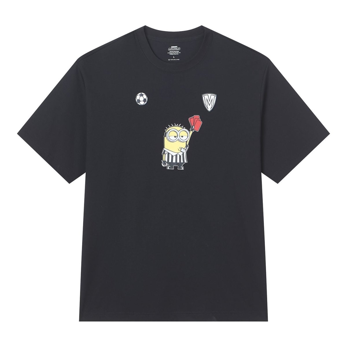 Giordano Men Relaxed Minions World Cup Graphic Tee - first_variant_option_2 Premium Print Tee for Giordano