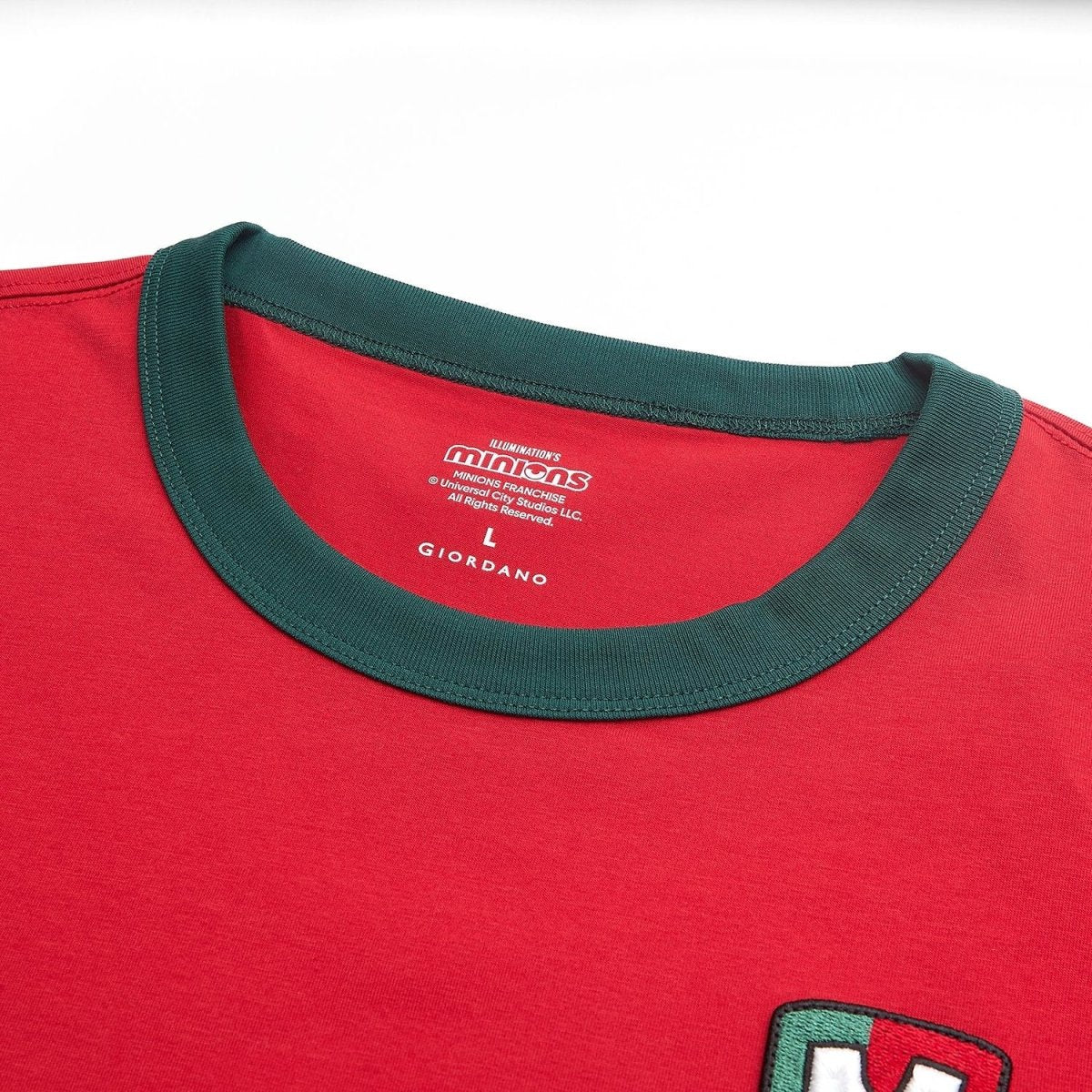Giordano Men Relaxed Minions World Cup Jersey Tee - Premium Print Tee