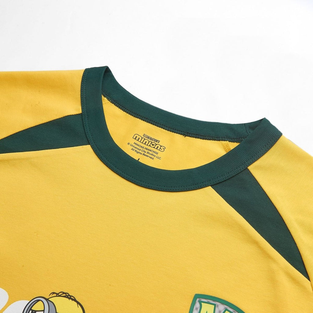 Giordano Men Relaxed Minions World Cup Raglan Sleeve Tee - Premium Print Tee
