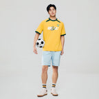Giordano Men Relaxed Minions World Cup Raglan Sleeve Tee - Premium Print Tee