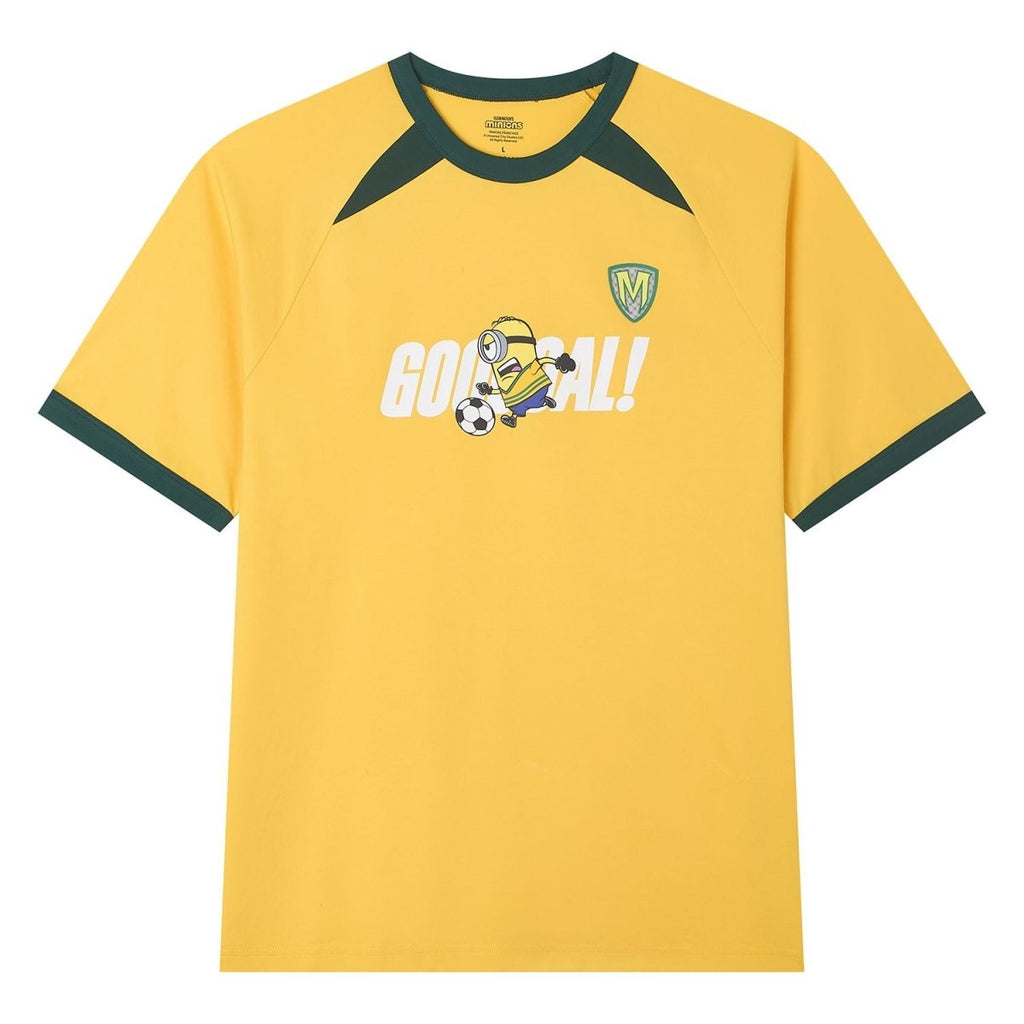 Giordano Men Relaxed Minions World Cup Raglan Sleeve Tee - Premium Print Tee