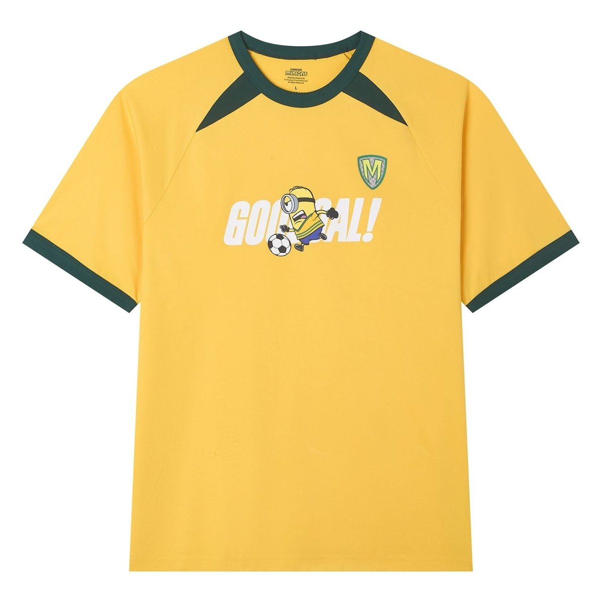 Giordano Men Relaxed Minions World Cup Raglan Sleeve Tee - Premium Print Tee