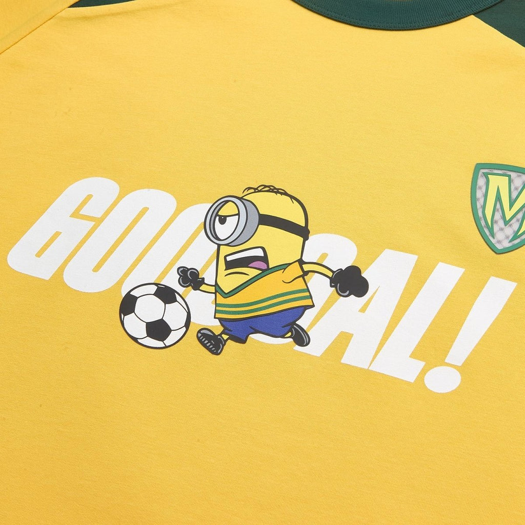 Giordano Men Relaxed Minions World Cup Raglan Sleeve Tee - Premium Print Tee