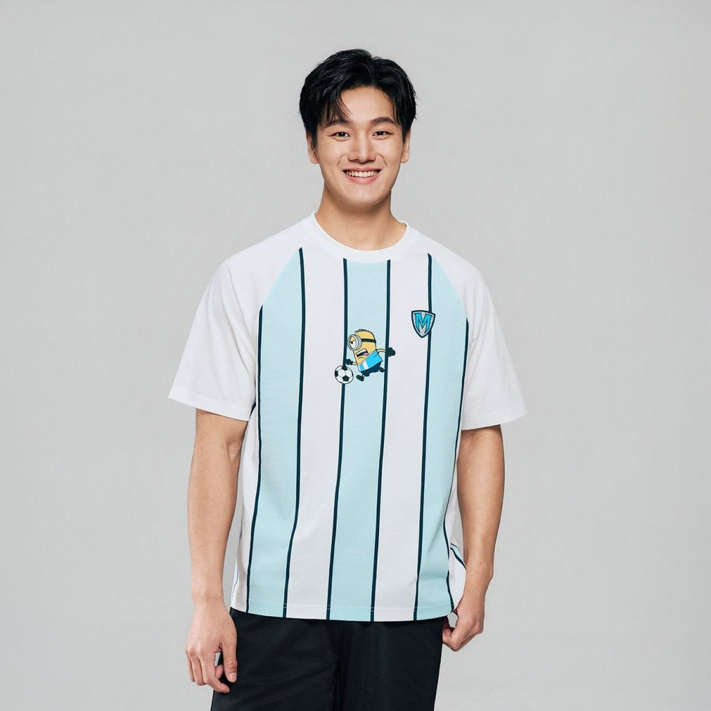 Giordano Men Relaxed Minions World Cup Raglan Tee - first_variant_option_2 Premium Print Tee for Giordano