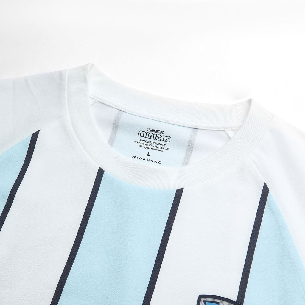 Giordano Men Relaxed Minions World Cup Raglan Tee - first_variant_option_2 Premium Print Tee for Giordano