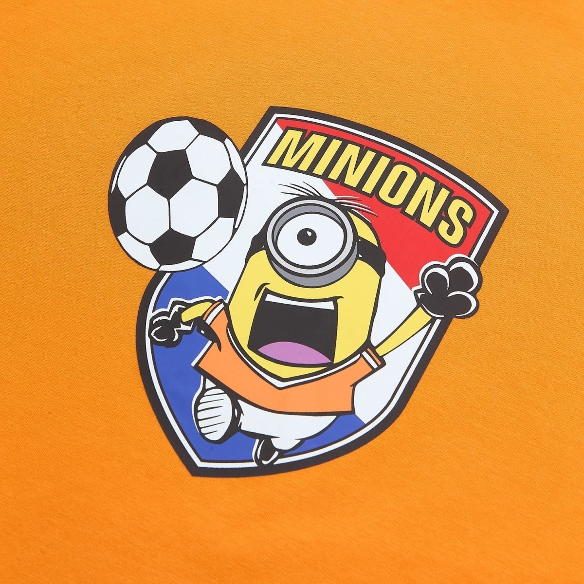 Giordano Men Relaxed Minions World Cup Soccer Badge Tee - Premium Print Tee