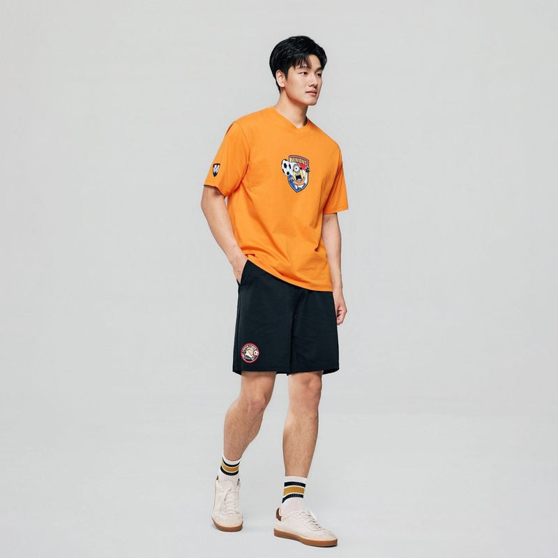 Giordano Men Relaxed Minions World Cup Soccer Badge Tee - first_variant_option_2 Premium Print Tee for Giordano