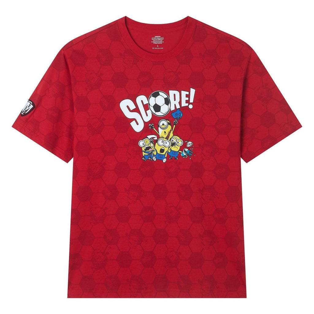 Giordano Men Relaxed Minions World Cup Tee - first_variant_option_2 Premium Print Tee for Giordano