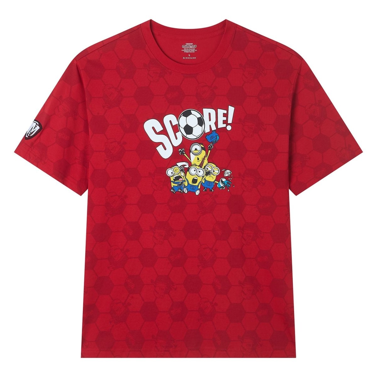 Giordano Men Relaxed Minions World Cup Tee - first_variant_option_2 Premium Print Tee for Giordano