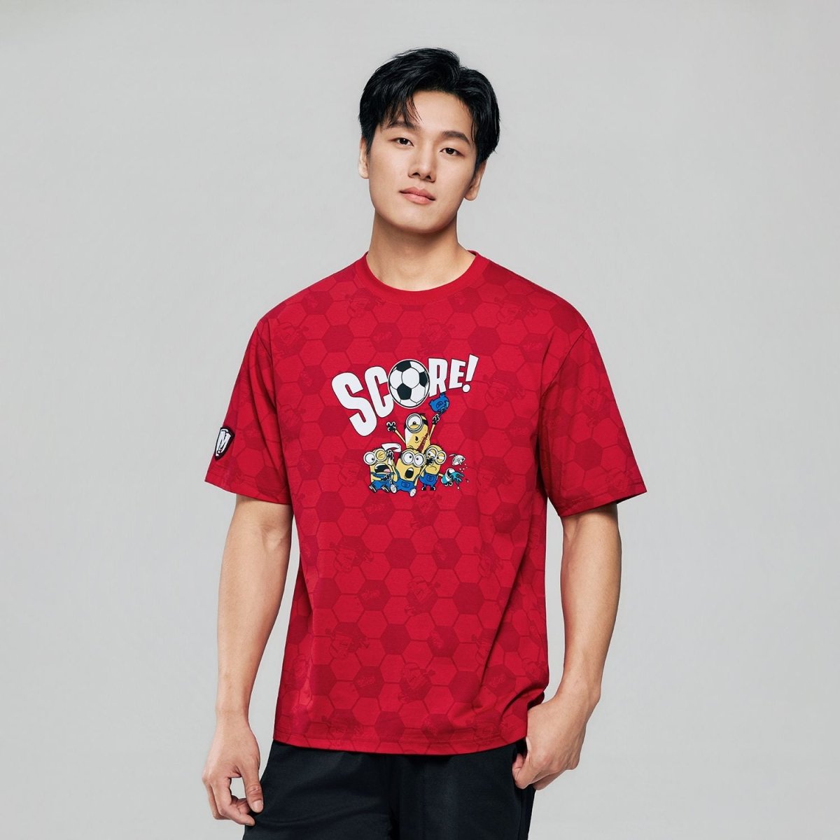 Giordano Men Relaxed Minions World Cup Tee - first_variant_option_2 Premium Print Tee for Giordano