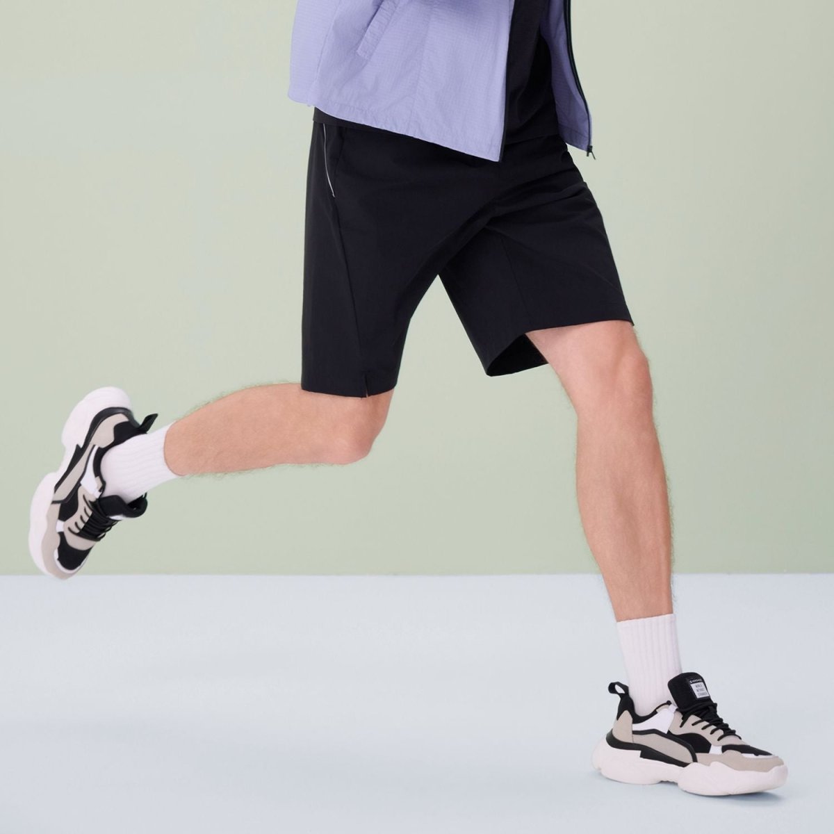 Giordano Men Relaxed Nylon Stretch Elastic Shorts - Premium Shorts