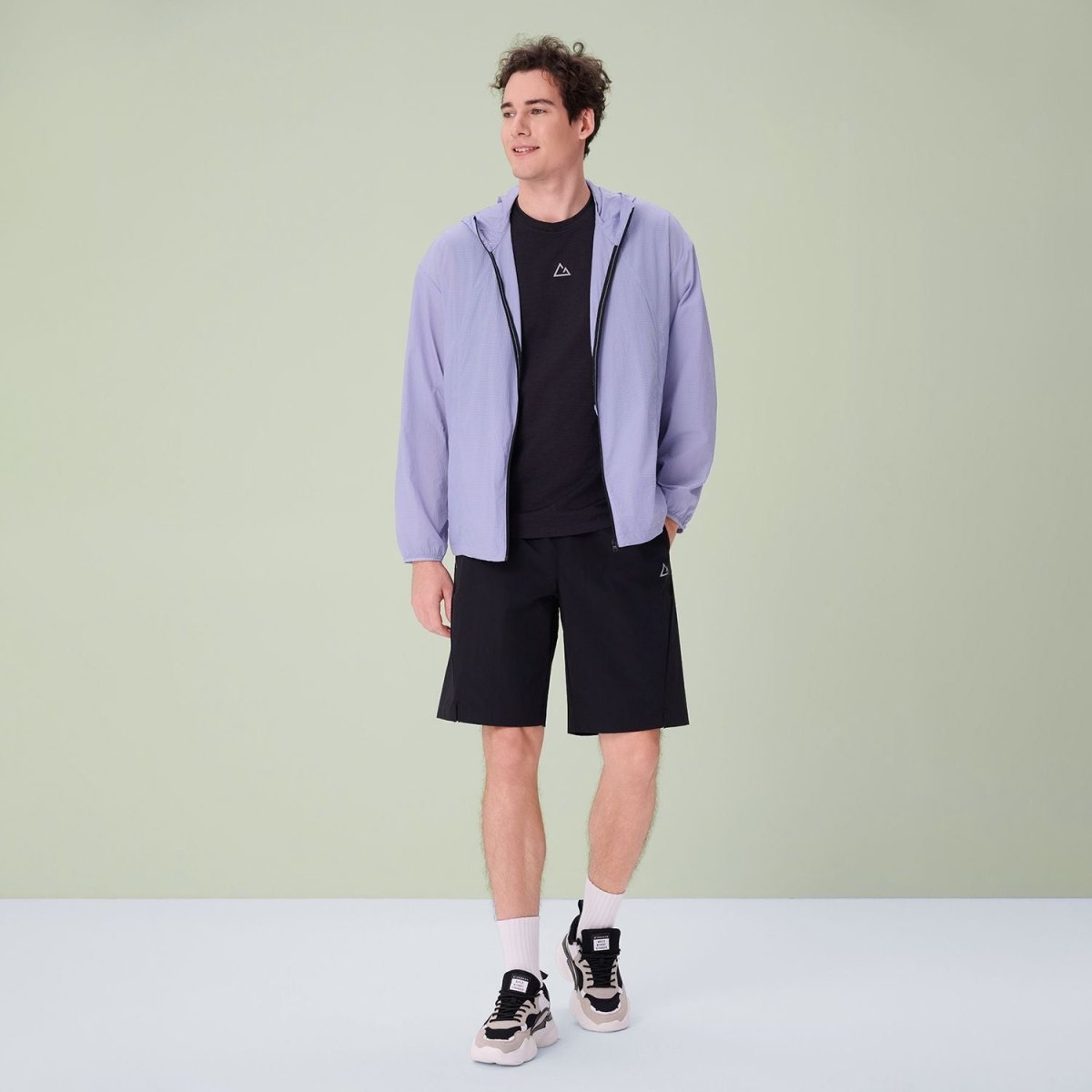 Giordano Men Relaxed Nylon Stretch Elastic Shorts - Premium Shorts