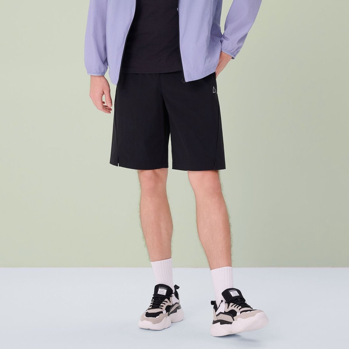 Giordano Men Relaxed Nylon Stretch Elastic Shorts - Premium Shorts
