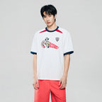 Giordano Men Relaxed Raglan Sleeve World Cup Graphic Tee - first_variant_option_2 Premium Print Tee for Giordano