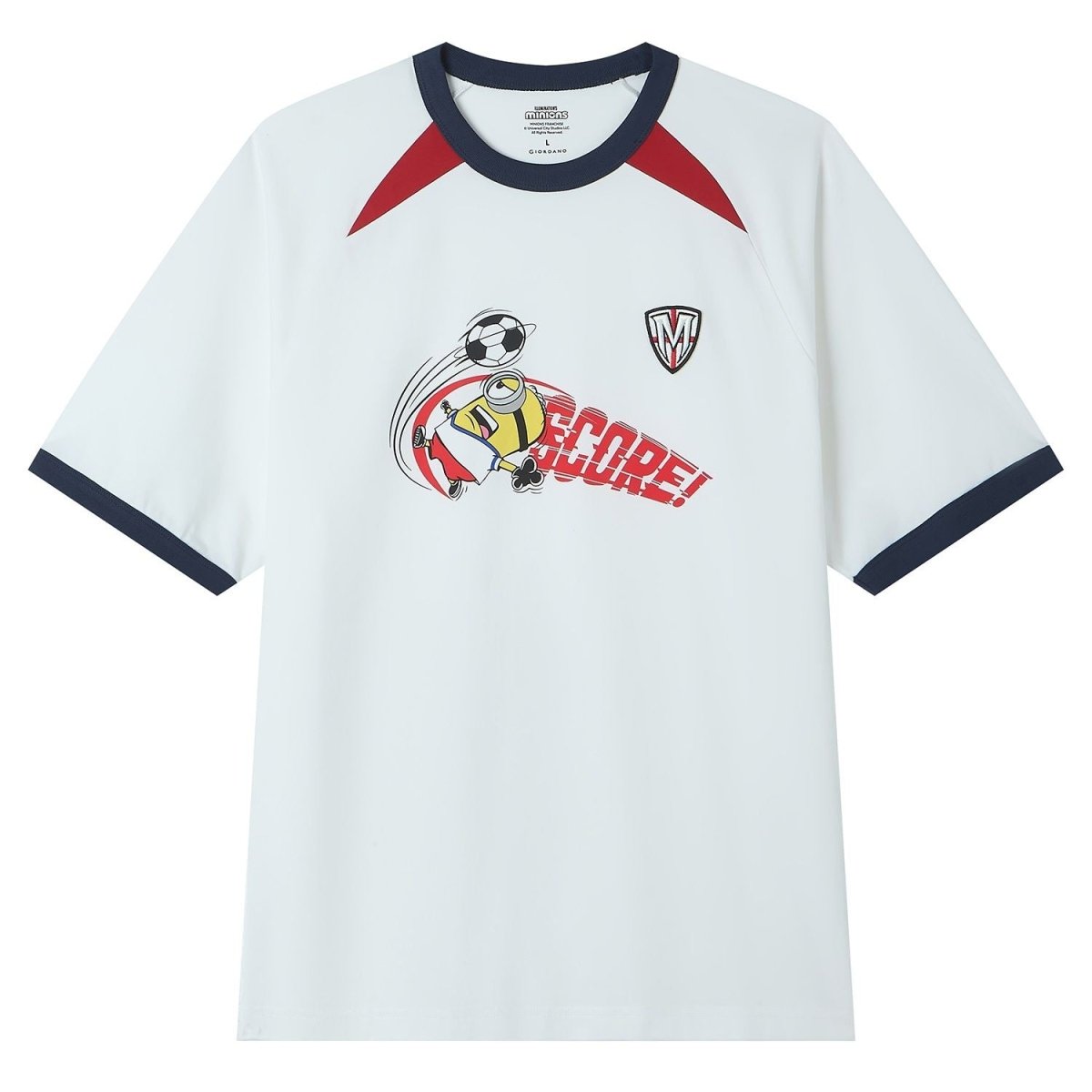 Giordano Men Relaxed Raglan Sleeve World Cup Graphic Tee - first_variant_option_2 Premium Print Tee for Giordano