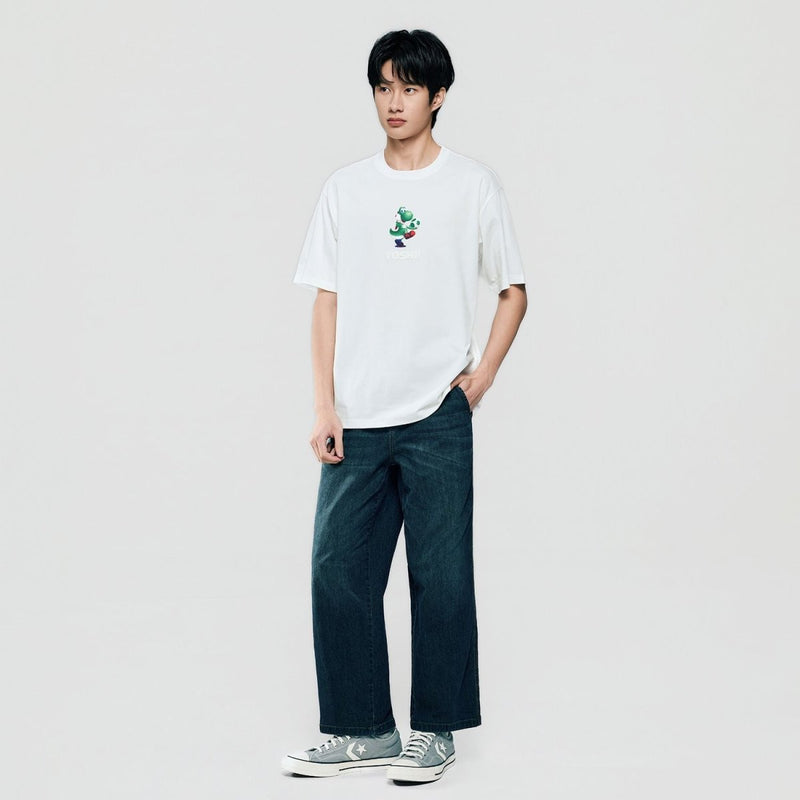 Giordano Men Relaxed Yoshi Printed Cotton Tee - first_variant_option_2 Premium Print Tee for Giordano